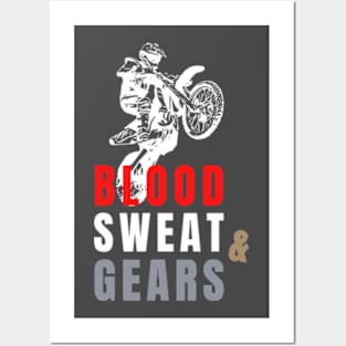 Blood, Sweat and Gears MX lovers Posters and Art